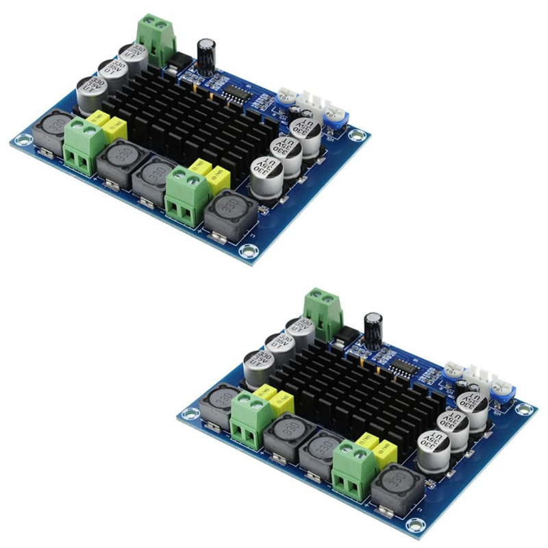 

TPA3116D2 Dual-Channel Stereo High Power Digital Audio Power Amplifier Board 2X120W XH-M543, 2 Pack