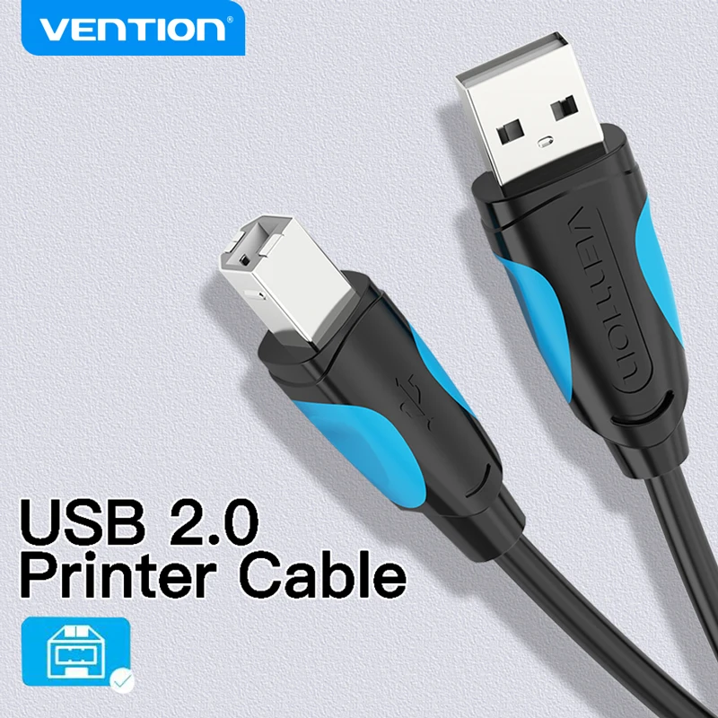 Vention USB Printer Cable USB 2.0 Type A Male To B Male Sync Data Scanner Printer Cable for ZJiang HP Canon Epson USB Printer