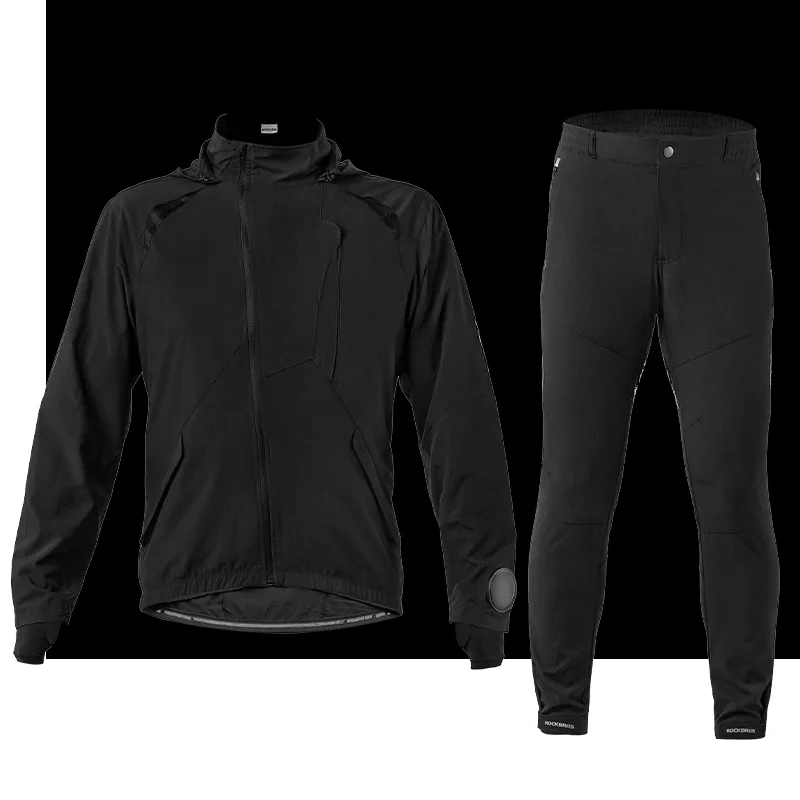 Cycling suit men's and women's long-sleeved trousers outdoor sports bicycle jacket thin spring and summer