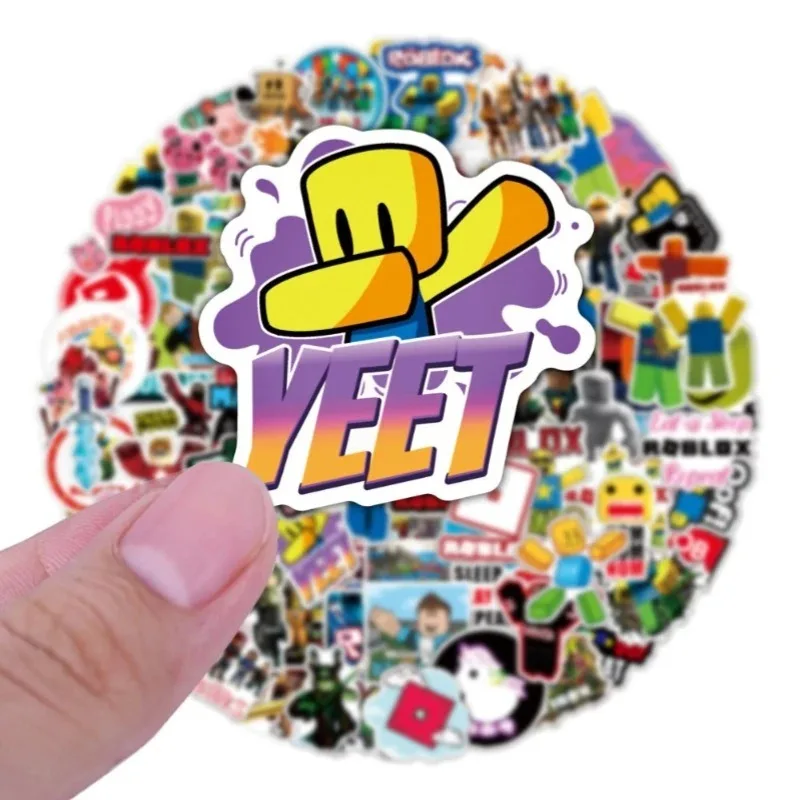 Roblox Cute Cartoon Stickers Pack 50/100pcs Waterproof for Water Cup Luggage Notebook Scooter Student Gift Toy