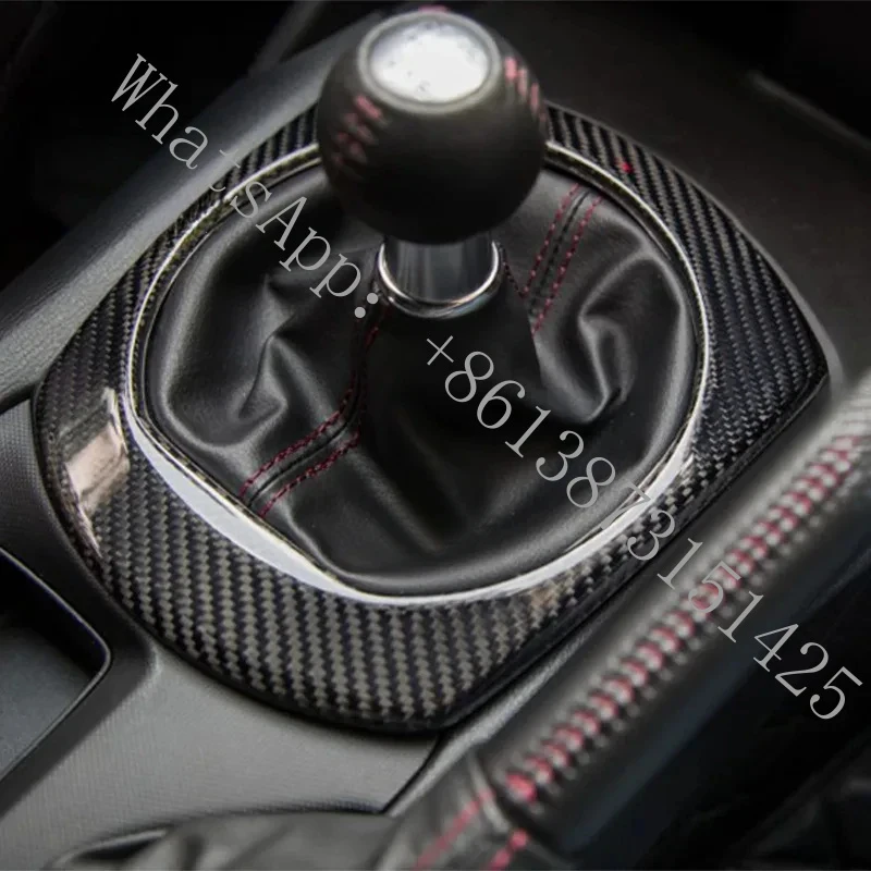 Suitable MX5 Miata ND SAAR Carbon Fiber RC Gear Shift Ring Sticker & Knob Cover