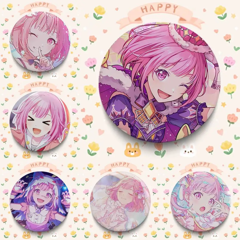 Otori Emu Music Cartoon Game Badges 25 32 44 58 75 Mm Round Cosplay Pin Bag Decor Fans Collect Friends Gifts Brooch Souvenir