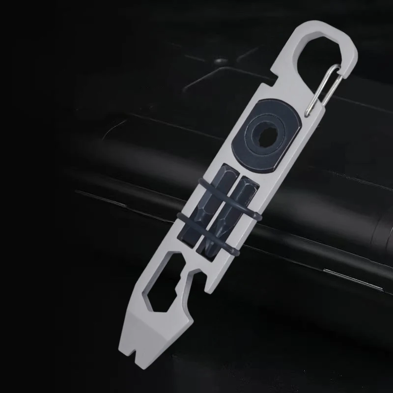 Ratchet Screwdriver Multifunctional Crowbar Mini EDC Multitool Allen Wrench Bottle Opener Portable Outdoor Bike Repair Tools