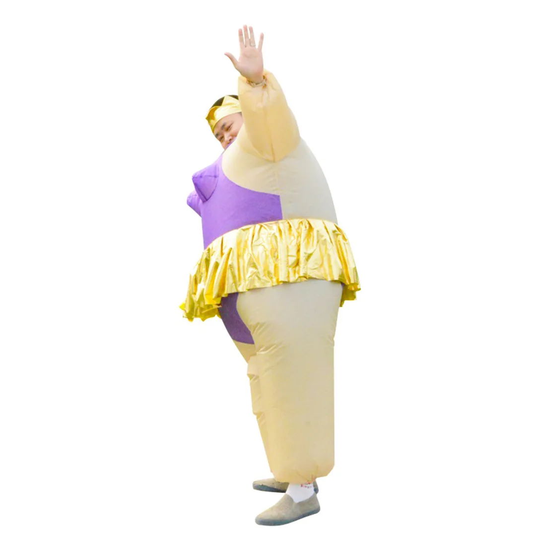 Funny Whimsical Inflatable Ballet Doll Street Costume Fit H150 to 190cm Party Performance Props