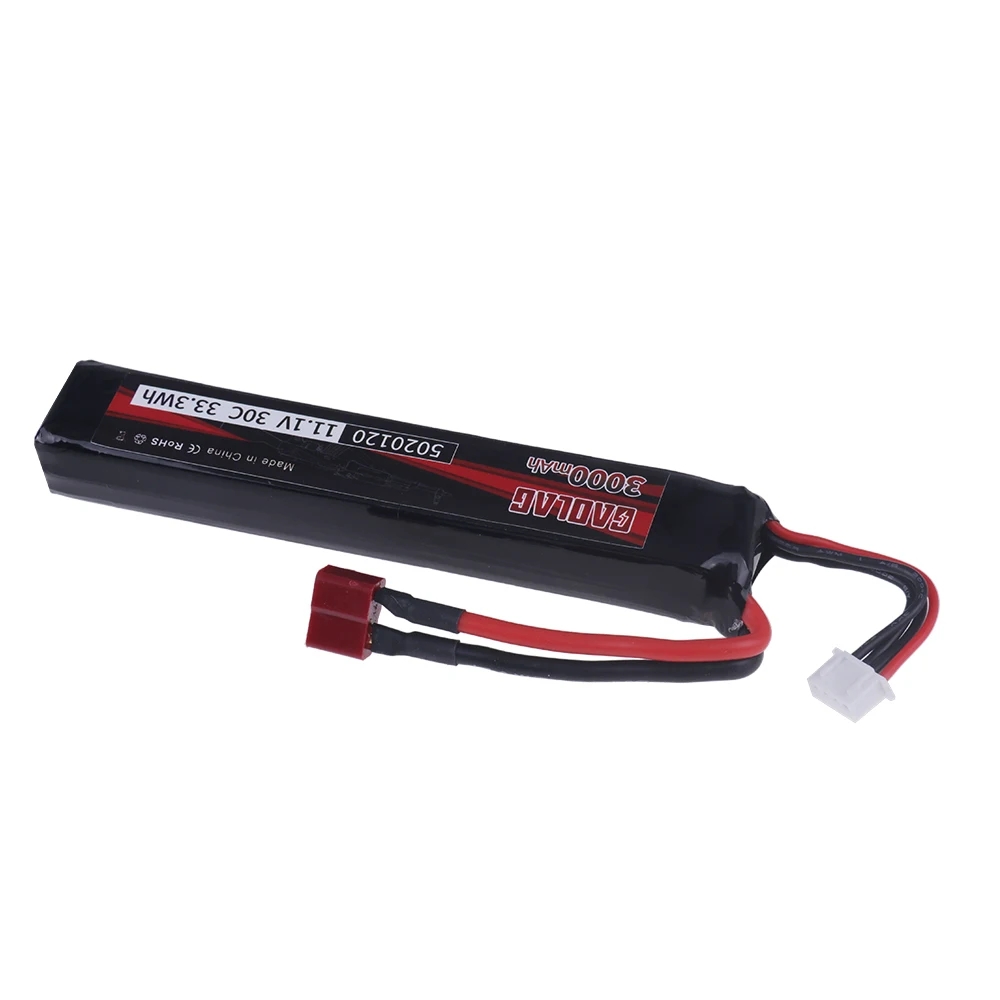 11.1V Lipo Battery for Airsoft Gun 11.1V 3S 3000mAh 30C for Water Guns Airsoft BB Air Pistol Electric Toys 3S Batteries