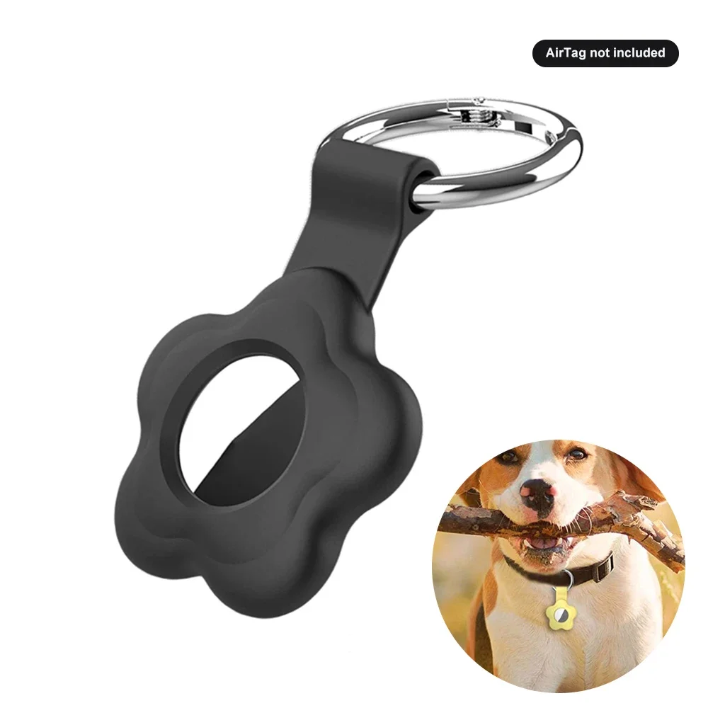 AirTag Holder, Airtag Keychain for Apple Air tag, Air Tag Holder Protective Tracker Cover for Backpacks, Keys, Bags, Pets