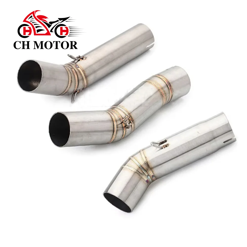 

GSXR 600 750 K6/7/8/9/10/11/12/13/14/15 Universal Motorcycle Exhaust Middle Link Pipe 51mm Muffler Escape Section Adapter Tube