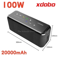 XDOBO X8 MAX Bluetooth Speaker 100W High Volume Outdoor Soundbox 20000 mAh Power Bank TWS Stereo Subwoofer HiFi Soundbar TF AUX