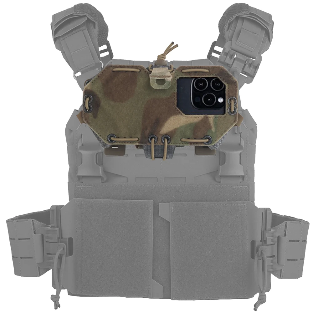 H-förmige taktische Handy-Navigationshalterung, universelle Handy-MOLLE-Halterungstasche für Airsoft-Jagdwesten, Plattenträger-Zubehör