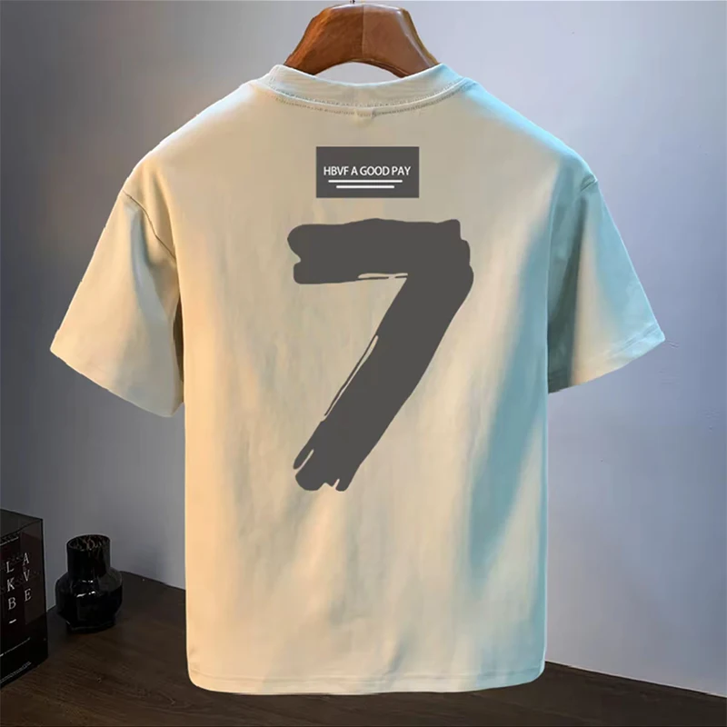 Loose Casual Men's Sport Print ort Sve T-irt Spring Summer New Sle Outlet Stand Fit Polyester Fiber Qui Dry