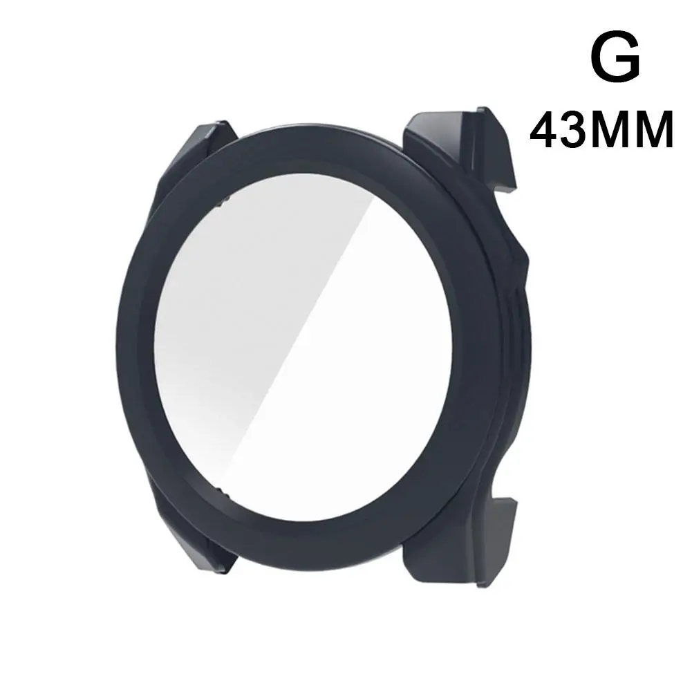 Silicone Protective Case For Garmin Fenix 8 43MM 47MM 51MM Samrt Watch Frame Bumper Cover Shell 9H HD Explosion-proof Glass P3T8