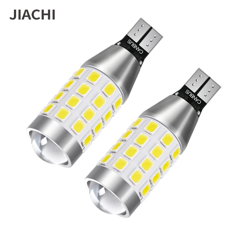 Jiachi 50pcs Super Bright W16W T15 LED Bulbs Canbus Car Lights 2835SMD No Error For Rear Backup Reverse Lamps Tail Signal 12V