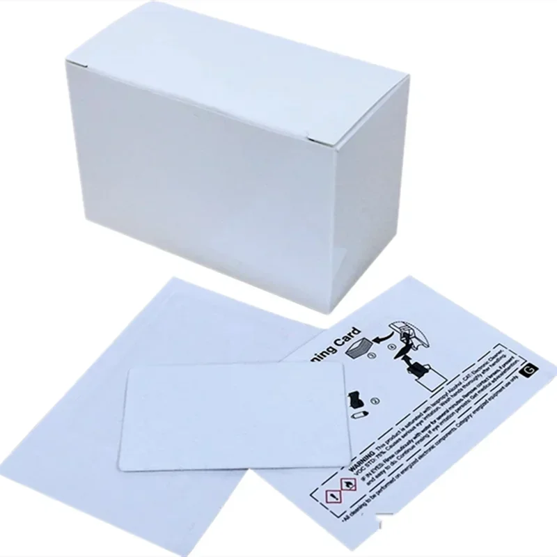 50 Pcs A5002 Alcohol Cleaning Cards for Evolis Tattoo Pebble Dualys Securion Quantum Card Printer