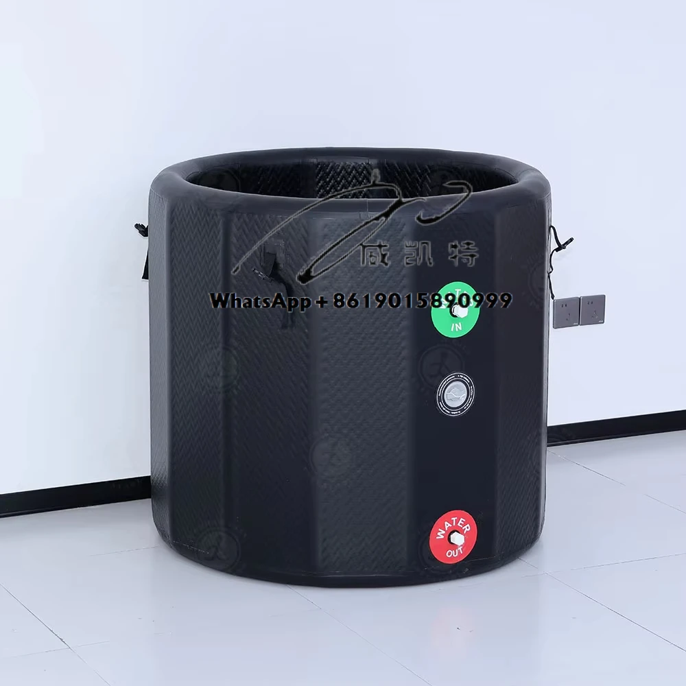 Optional Premium Chiller The Cold Pod Ice Bath Elite Recovery Cold Plunge Barrel with Lid for Athletes