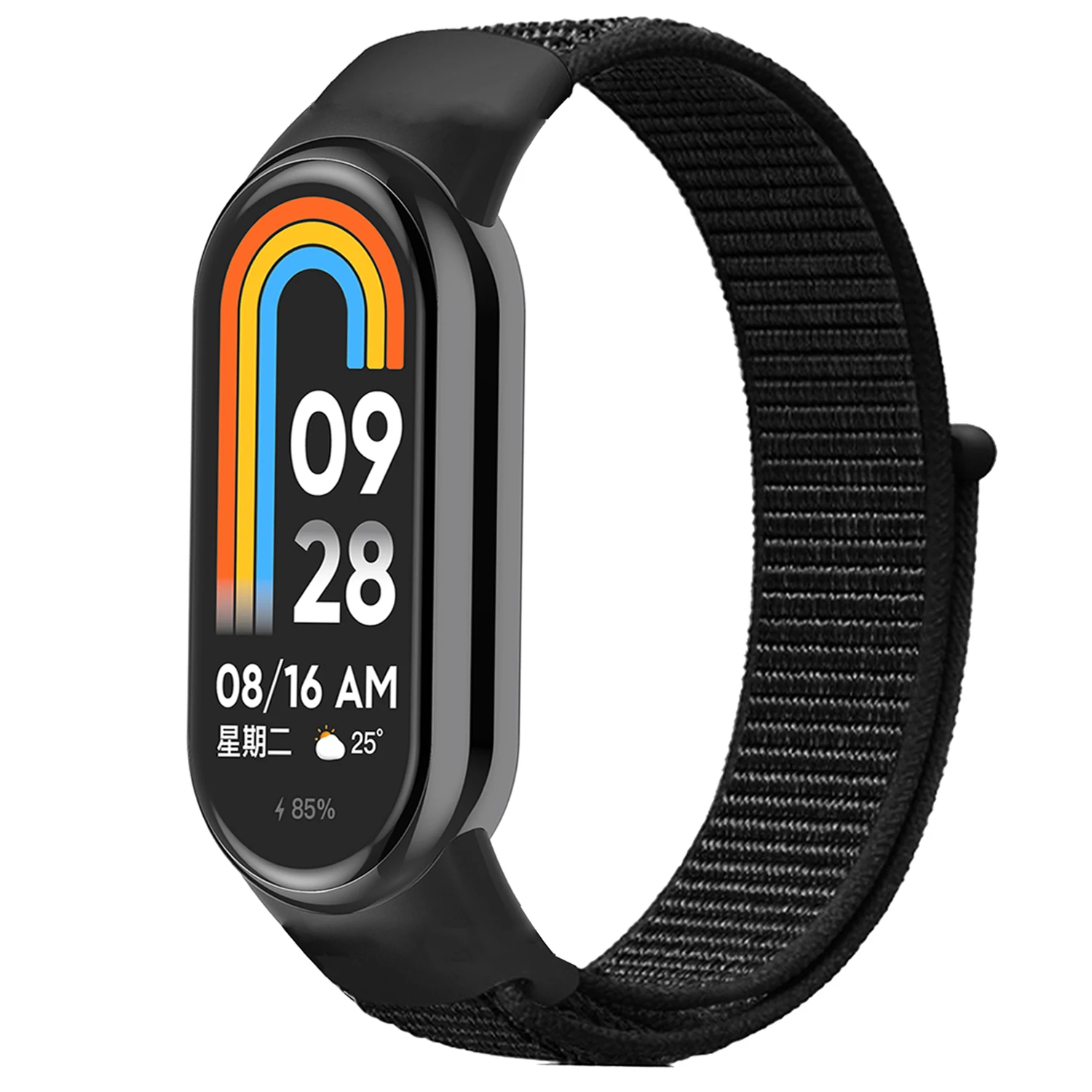 Nylon-Schlaufenarmband für Xiaomi Mi Band 10 9 8, Armband, Armband, Correa, Ersatz-Pulsera, Xiaomi Smart Band 10 9 8, NFC-Armband