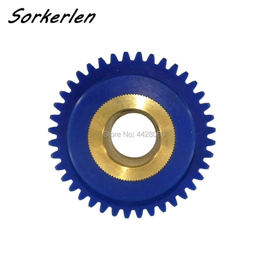 komori-engrenage-de-rouleau-a-eau-en-nylon-bleu-machine-d'impression-40-dents
