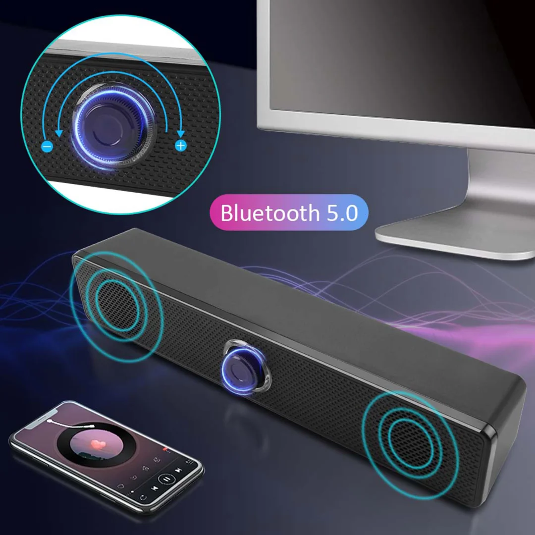 

Настольный переносной USB Bluetooth-динамик Subwoo Fer для дома и офиса