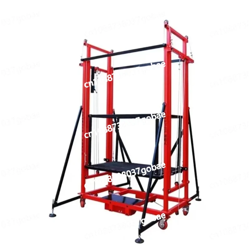 

Electric Lifting Scaffold Mobile Folding Remote Control Fully Automatic Lifting Platform Indoor Hoist Load Capacity 600kg