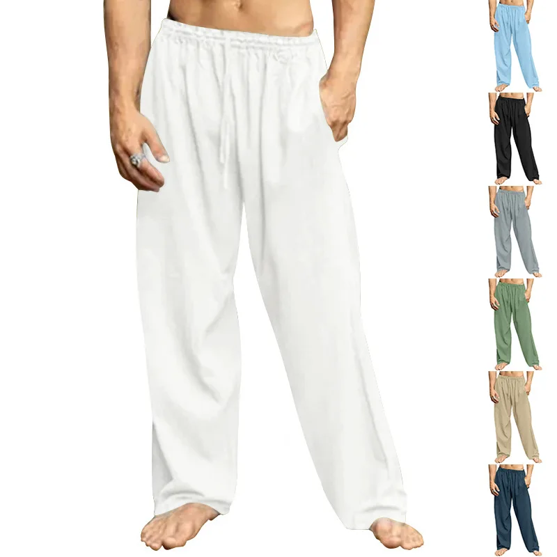 

2024 European and American Autumn Men's Hip-hop Breathable Oversized Loose Casual Sports Pants