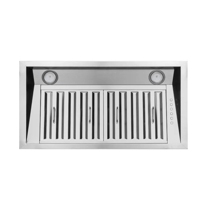 Commercial grade large stainless steel outdoor barbecue range hood ventilation and exhaust electric household JILU model