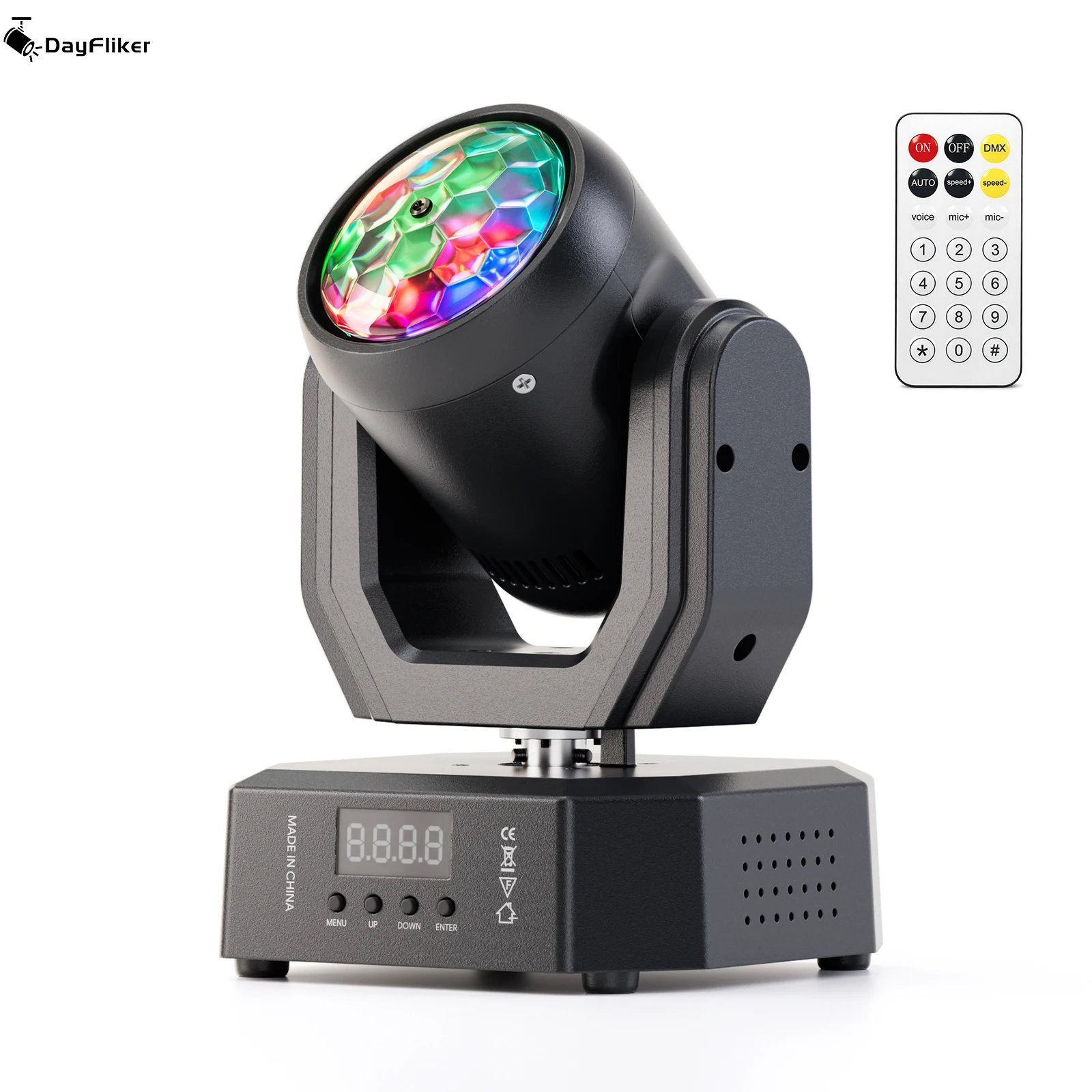 

Светодиодный прожектор DayFlicker 30W Mini Magic Ball Beam Moving Head Light DMX512 с 9 каналами управления и 5 режимами работы для домашней вечеринки и сценического освещения