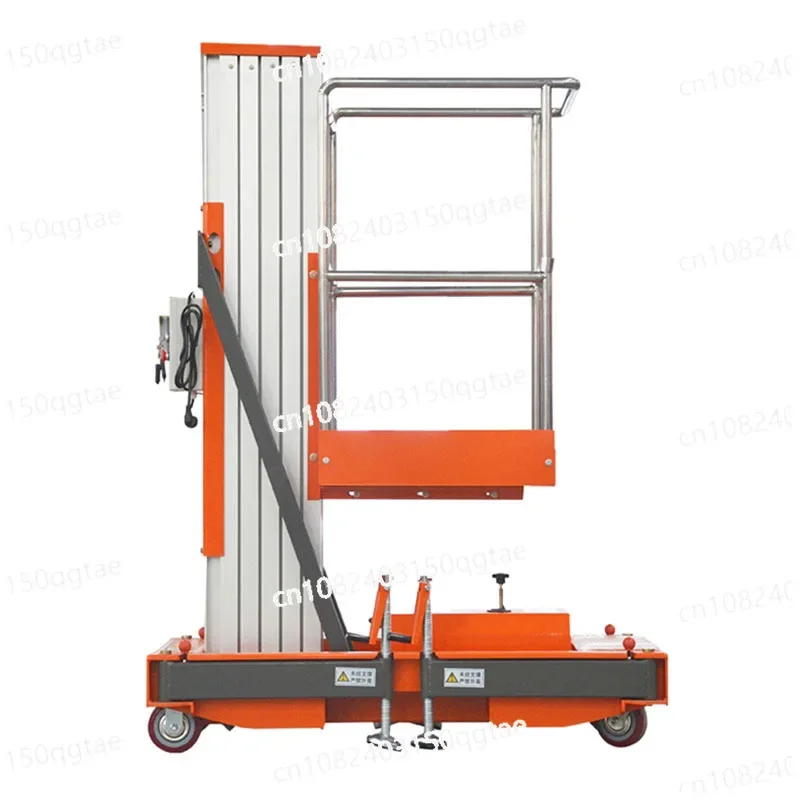 

8-meter Personal Portable Single Mast Aluminum Alloy Aerial Work Platform Aluminum Electric Lift