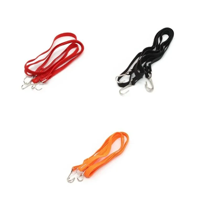 2 pçs elástico telhado bagageiro corda decorar cinta para 1/10 rc rastreador carro axial scx10 traxxas trx4 rc4wd d90 cc01