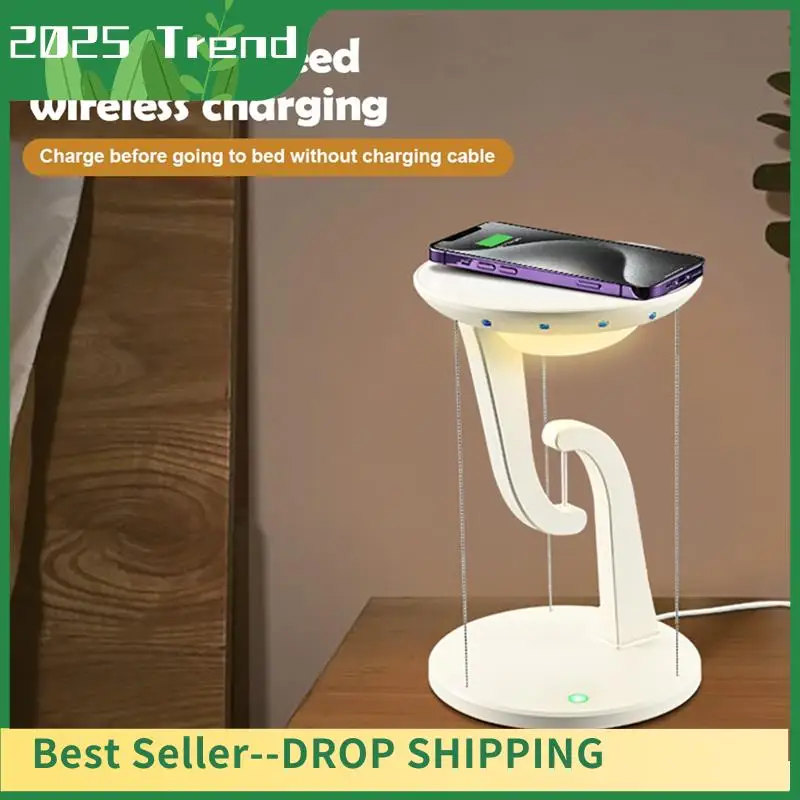 AD33 HOT LED Wireless Charging Desk Lamp With Touch Control For Bedroom - Floating Design Novelty Night Light