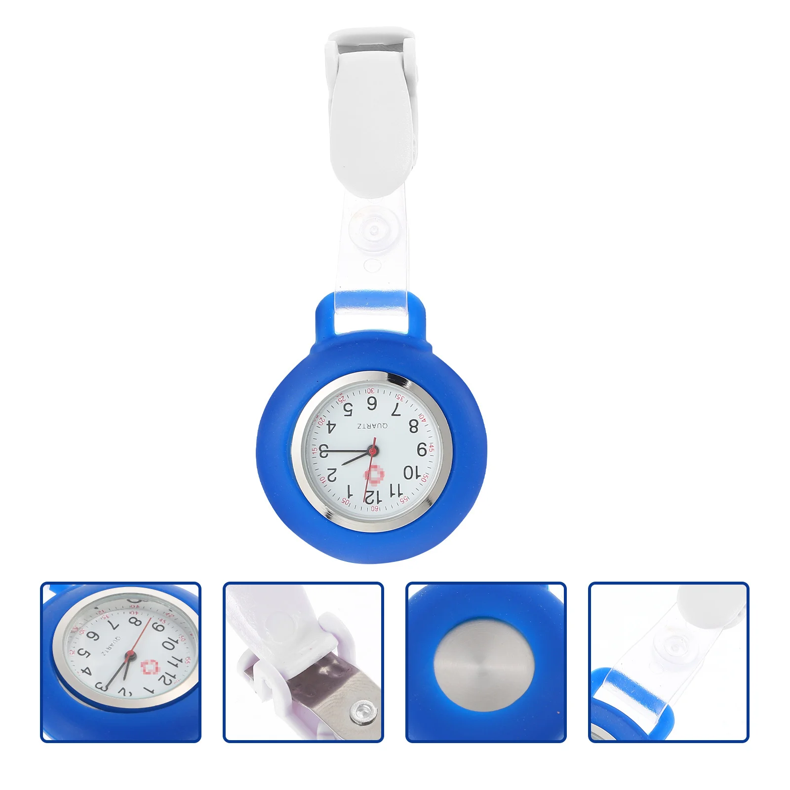 

Stylish Nurse Watch with Clip Easy-to-Read Dial Portable Pocket Watch Multi-Function Nurse Accessory Doctor Accessory