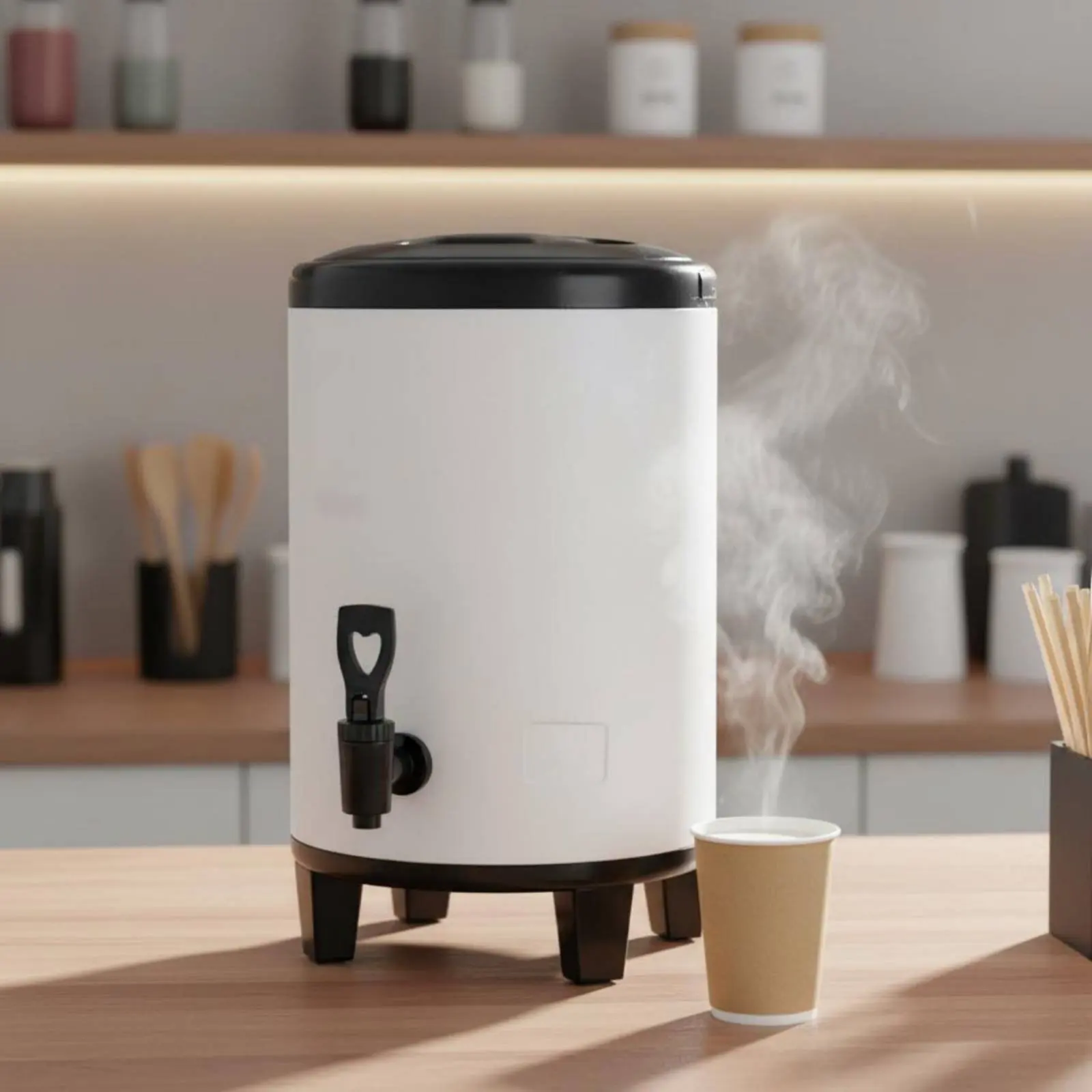 

Термос для молочного чая с тройной изоляцией, профессиональный контейнер для молочного чая из нержавеющей стали, для горячих и холодных напитков