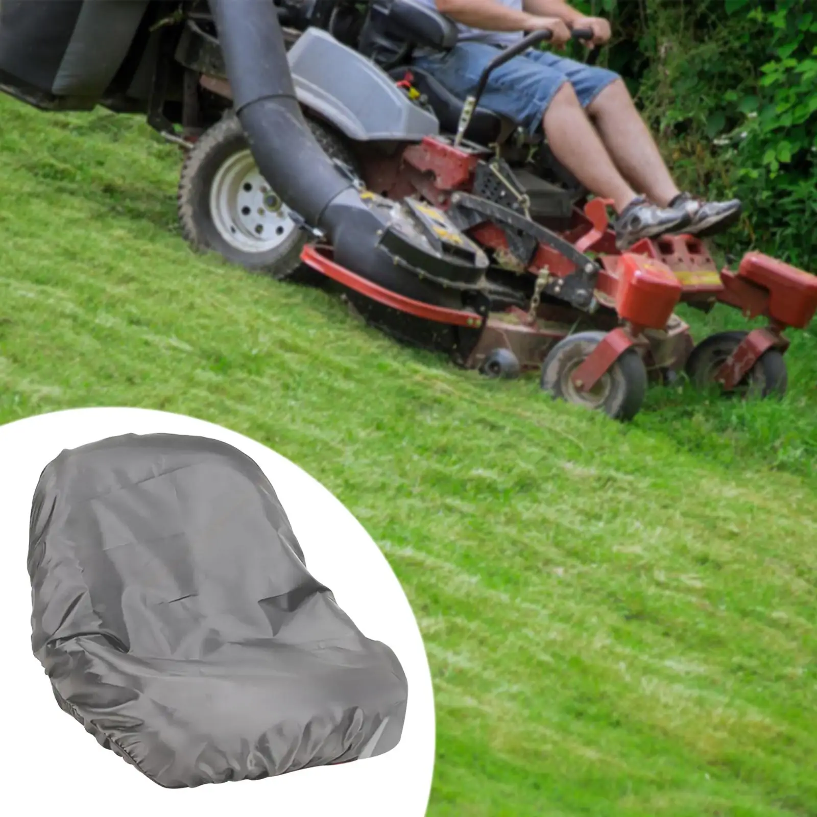 Sturdy Lawnmower Seat Cover Oxford Cloth Waterproof for Riding Tractor Mower Outdoor Protector Easy Installation Backyard Garden