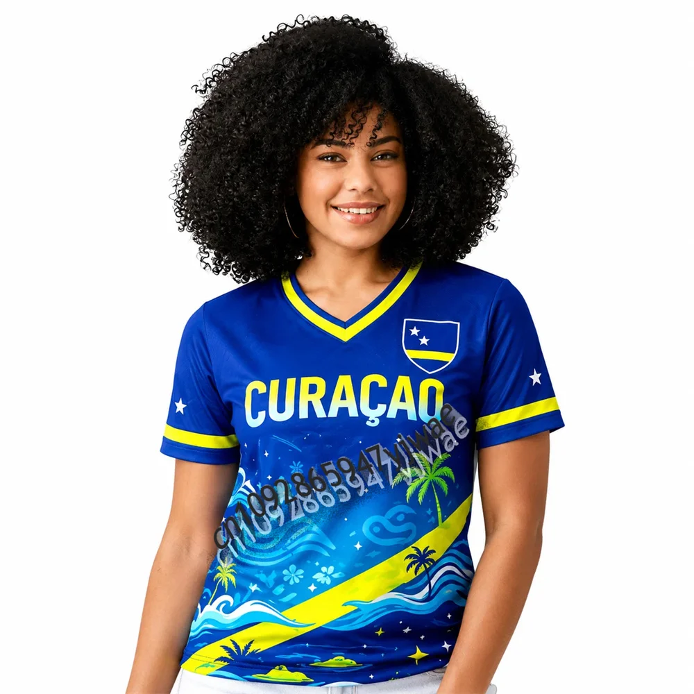 2026 Curaçao Fan Edition Football Jersey Breathable Quick Drying Sportswear Training Tee Summer Men'S And Women'S T-Shirt