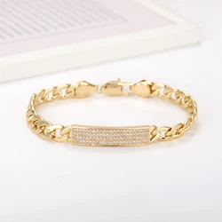 Sally’s Paradise New Bracelets Set The Best Gift For Family Luxury Design Father Mother Baby 3 Size Copper CZ JL3016