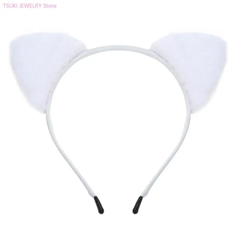 62KE Trendy Katzenohren-Kopfschmuck, einzigartige Stile, eleganter Haarreifen, süßer Mädchen-Kopfschmuck für Erwachsene und