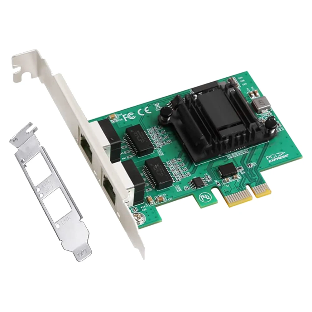 Scheda di rete PCIe Gigabit a 2 porte adattatore Ethernet PCI Express a doppia porta da 1000M con scheda LAN NIC 82571EB per Windows