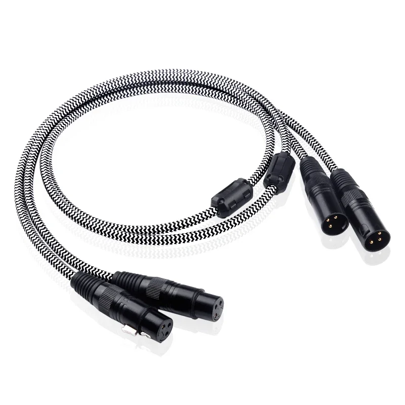 YYAUDIO Silver Plated Male to Female Audio Cable 3pins XLR Balanced Cable Wire Signal Line RCA Cables Xlr Connector RCA Cables