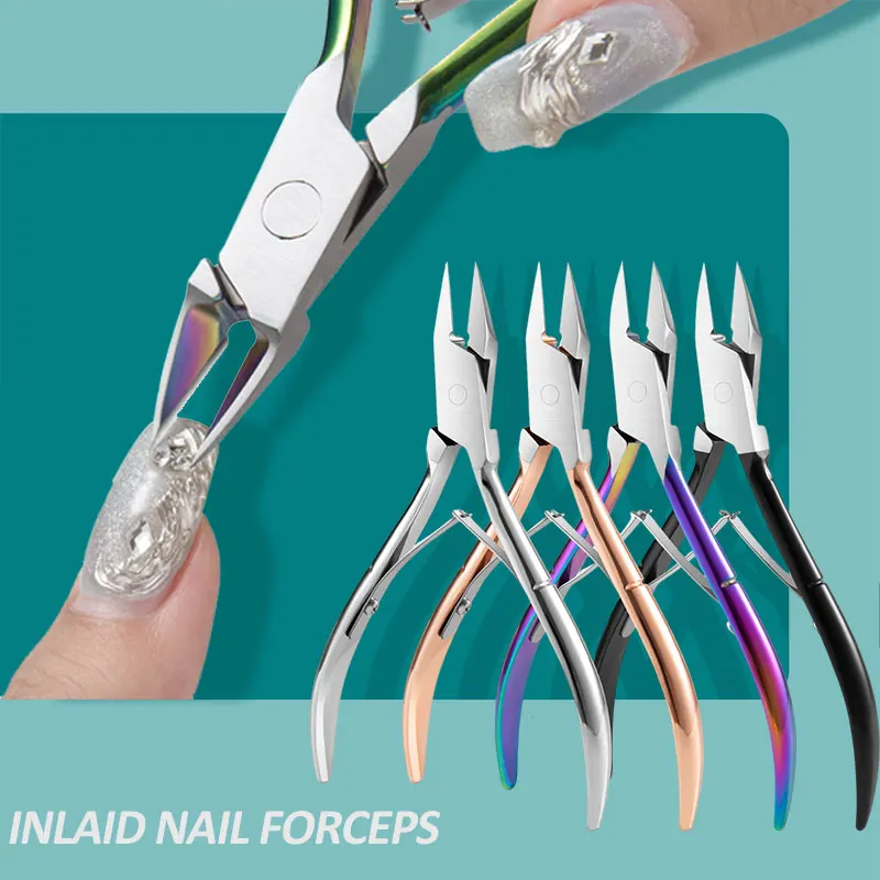

Professional Toenail Ingrown Nail Art Cuticle Nipper Clipper Manicure Scissor Stainless Steel Plier Dead Skin Remover Tools