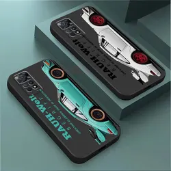 JDM 도쿄 드리프트 스포츠카 전화 케이스 Xiaomi Redmi Note 12 9 8 7 8T 11S 9S 11 Pro 9T 10 13 Pro 10S 12S 케이스 TPU 소프트 커버
