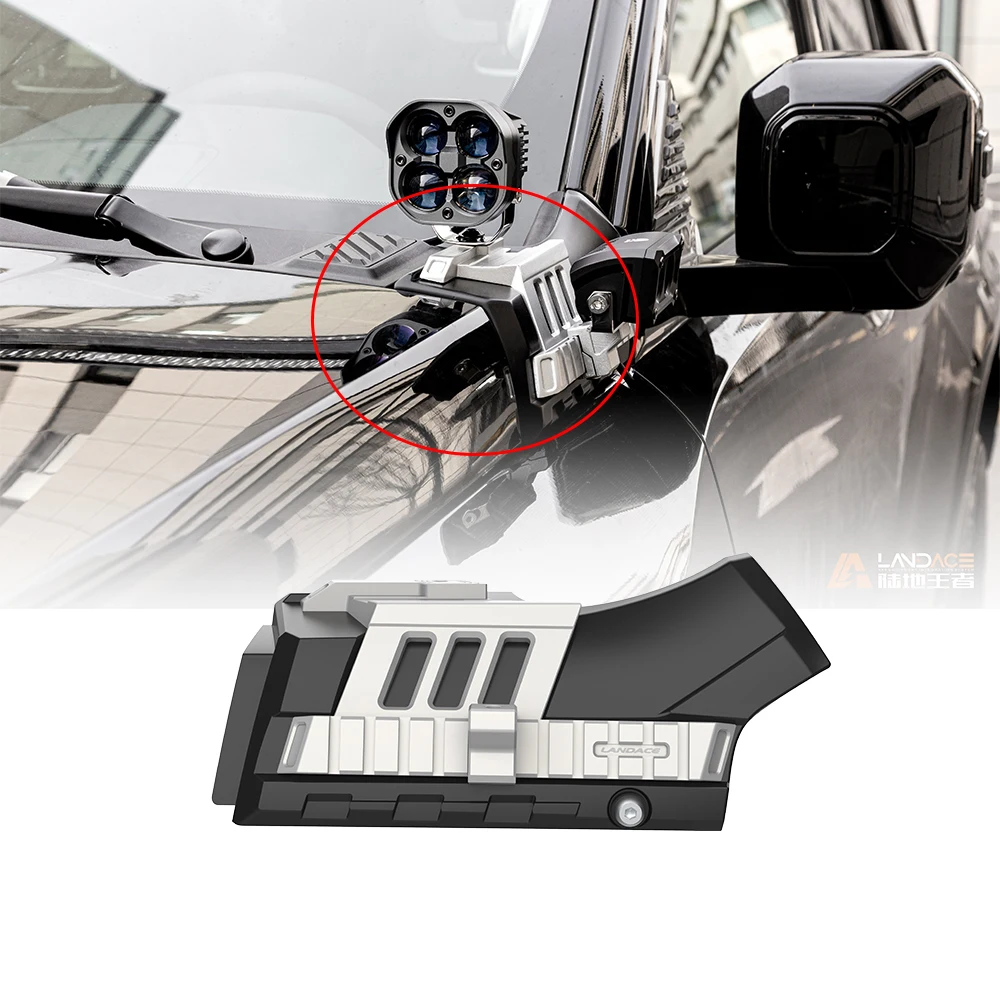 

Camping Automotive Outdoor Modification Sets A-Pillar Spotlight Brackets GWM Mounting Brackets For Tank 400