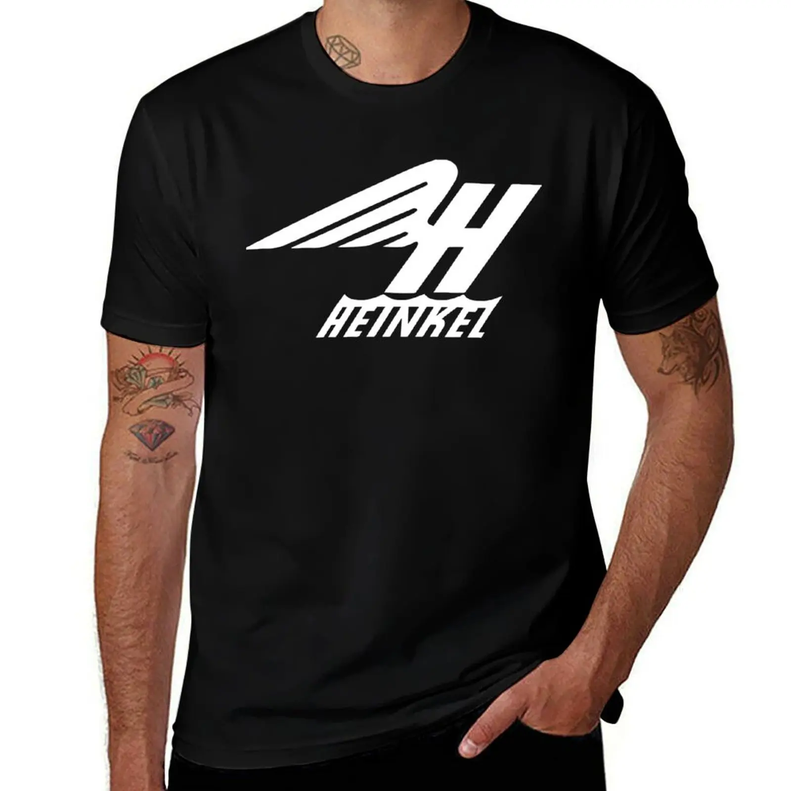 

Heinkel Flugzeugwerke T-Shirt cotton t shirt pack t shirts for man graphic tees t shirts for man pack cotton T-shirt