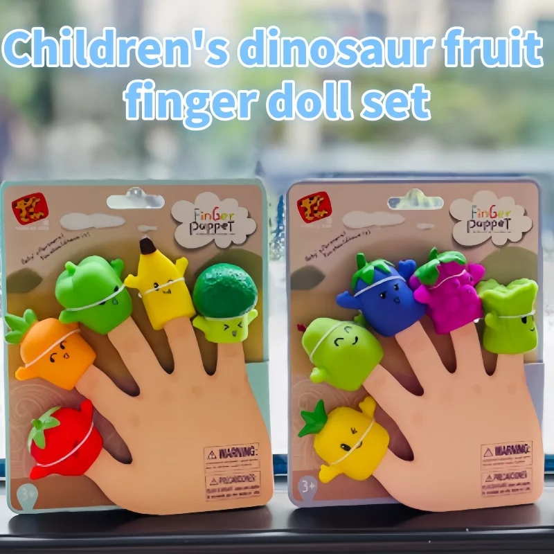 Kindergarten Story-Telling Baby Hand Puppets, Children's Early Education Vinyl Animal Dolls, Ornaments, Infant Finger Puppets