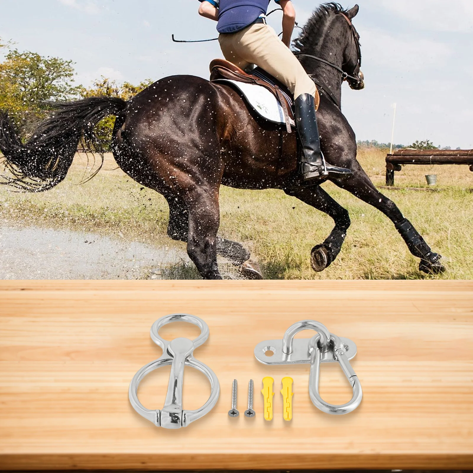High-quality Easy To Use for durable Of Horse Tie Ring Easy Release Magnetic Horse Tie Ring for Effortless Training
