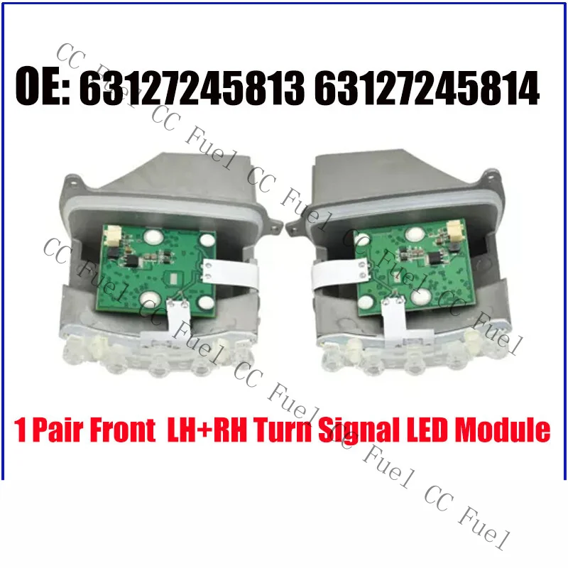 C+ 1 Pair Front Right Turn Signal LED Module For 2007-2012 BMW 3' E90 E91 LCI