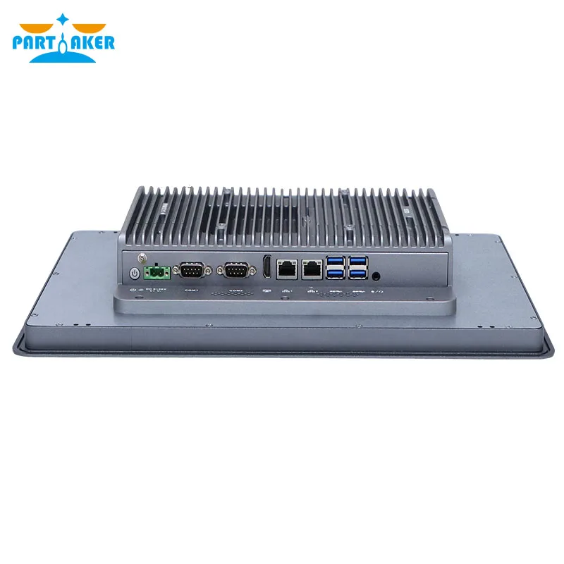 Partaker 15.6 Inch Industrial Panel PC I7 10810U I5 10310U I3 10110U J6412 TPM2.0 Dual Lan 9~36V TPM2.0 Resistive Touch Screen