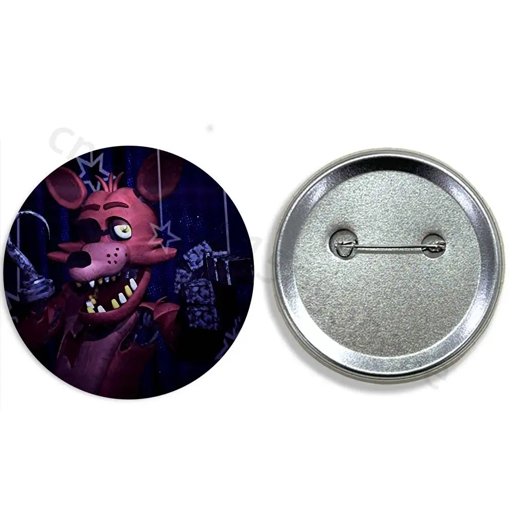 W-FnafS 32/44/58mm Handmade Pins Round Brooch Badge Backpacks Clothes Jewelry Gifts