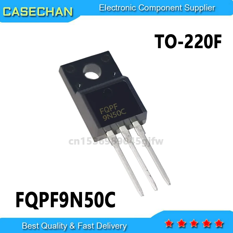 10PCS/LOT New and Original FQPF9N50  F9N50C  F9N50 9N50C 9N50 FQPF9N50C  TO-220F