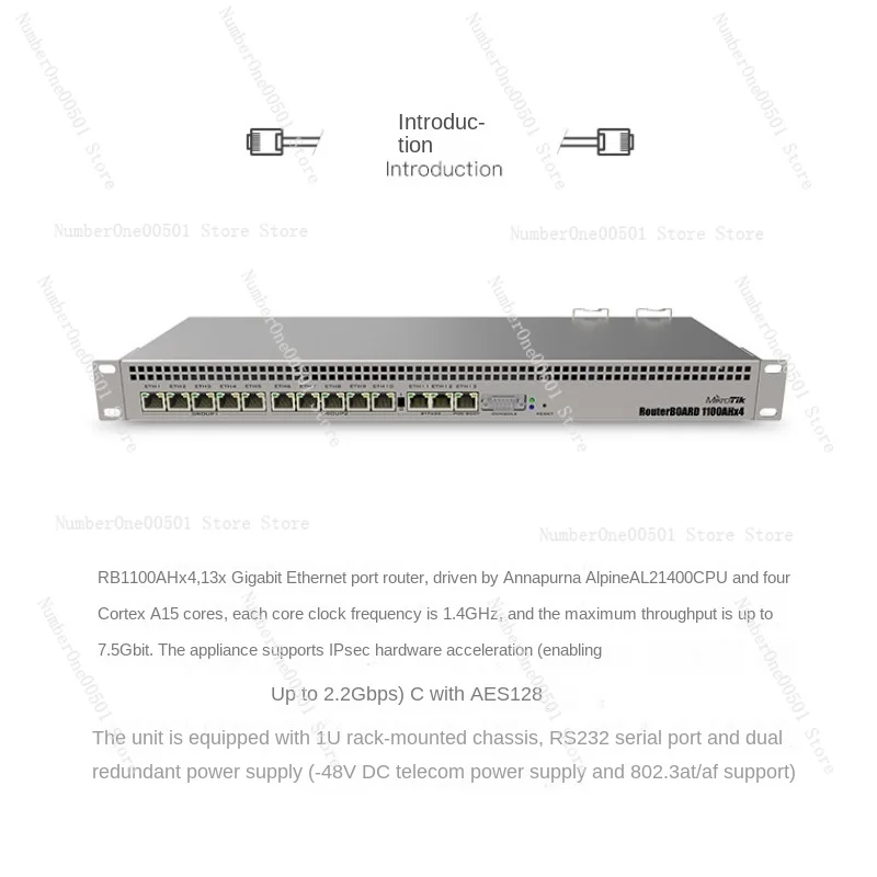 Special RB1100AHX4ROS Quad-Core Gigabit Wired Router RB1100ahx2 Upgraded Edition