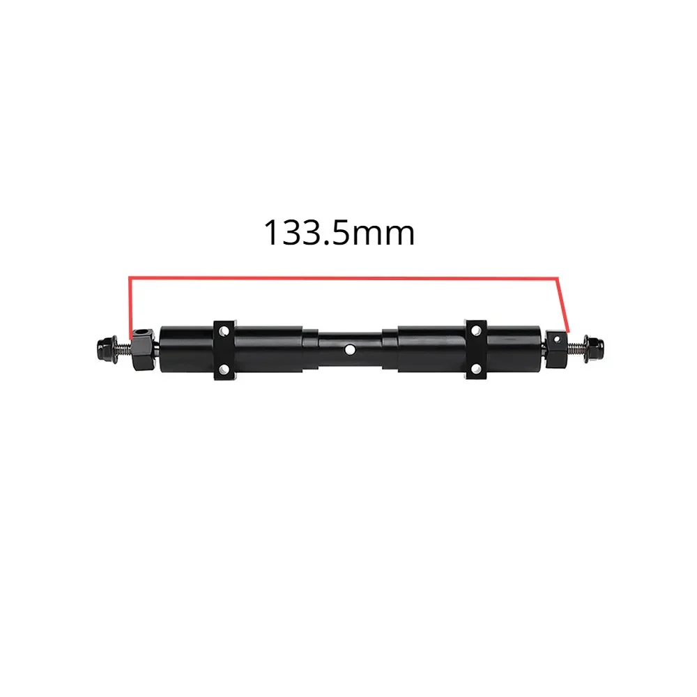 Metal RC Car Unpowered Rear Axle 133.5mm/155mm/182mm for 1:14 Tamiya Tractor Trailer 1/10 RC Car DIY Parts