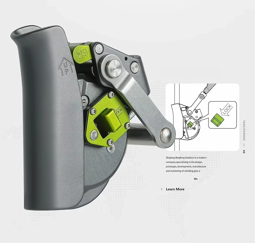 CE Certificate Fall Arrester Carabiner Sorber Axess Energy Absorber for Rope Safety Climbing Pulley Working at Height