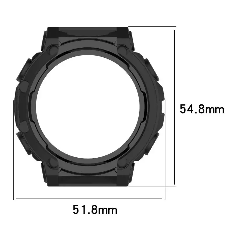 TPU Protective Case For Amazfit T Rex 2 Smart Watch Strap Silicone Bumper Protector Shell Cover Huami TRex 2 Accessories